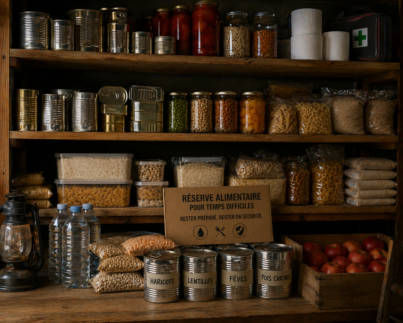 réserve alimentaire pour temps difficiles