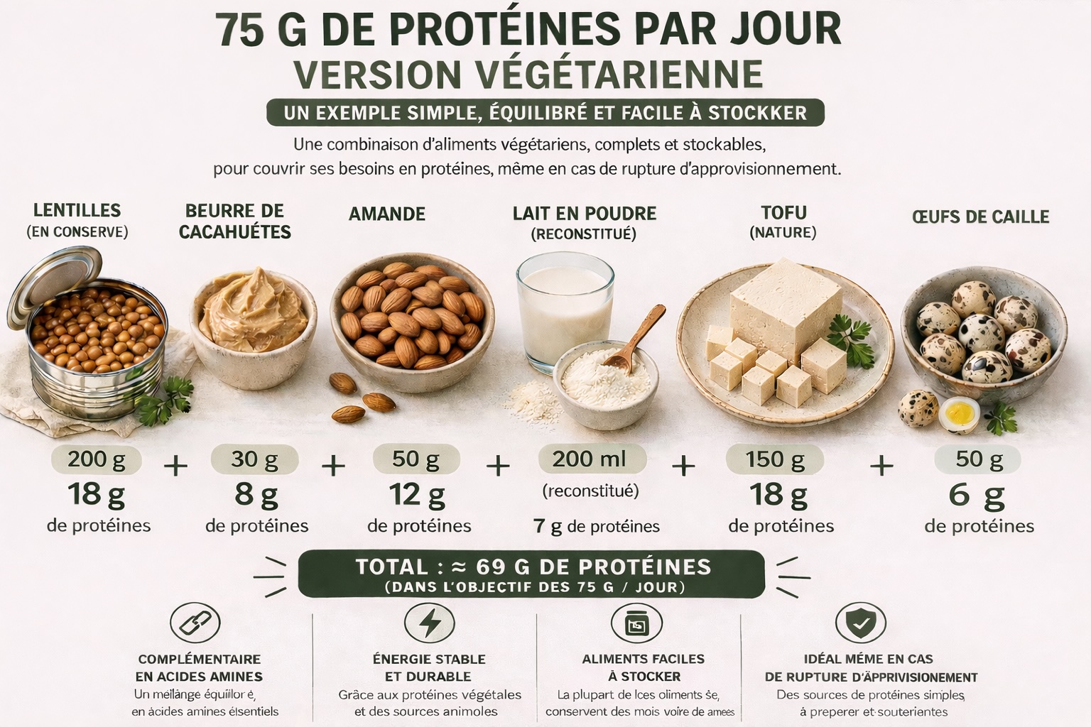 sources de proteìines veìgeìtariennes eìquilibreìes